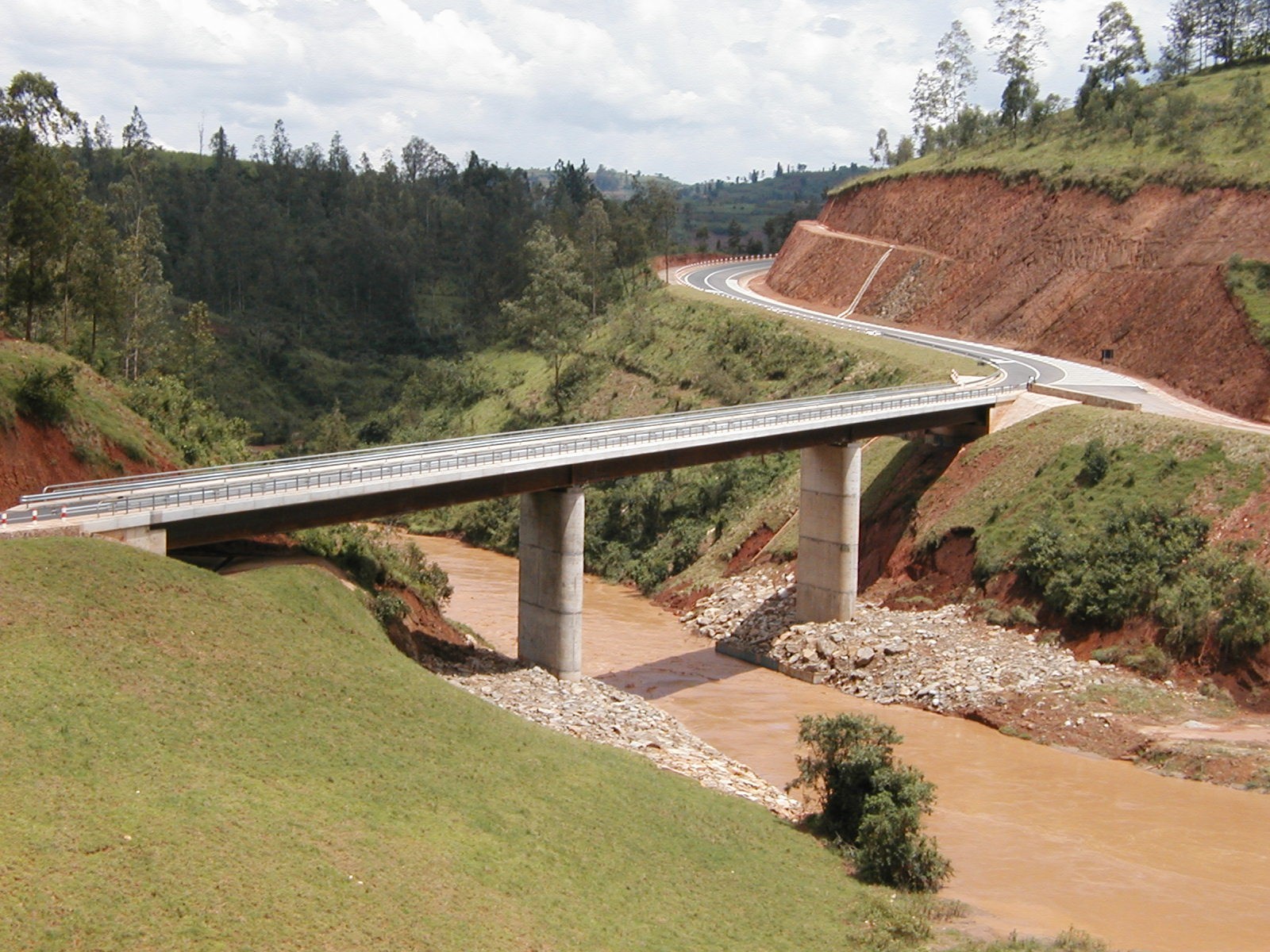 Pont sur la Nyabarongo, Gitarama-Kibuye, Rwanda